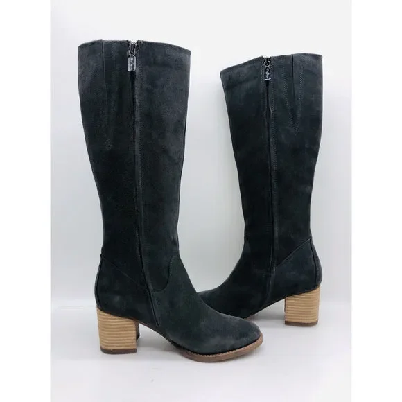 Aqua College Women's Natalya Waterproof Boots- Dark Grey Suede, US 8 / EUR 39 - Picture 7 of 9